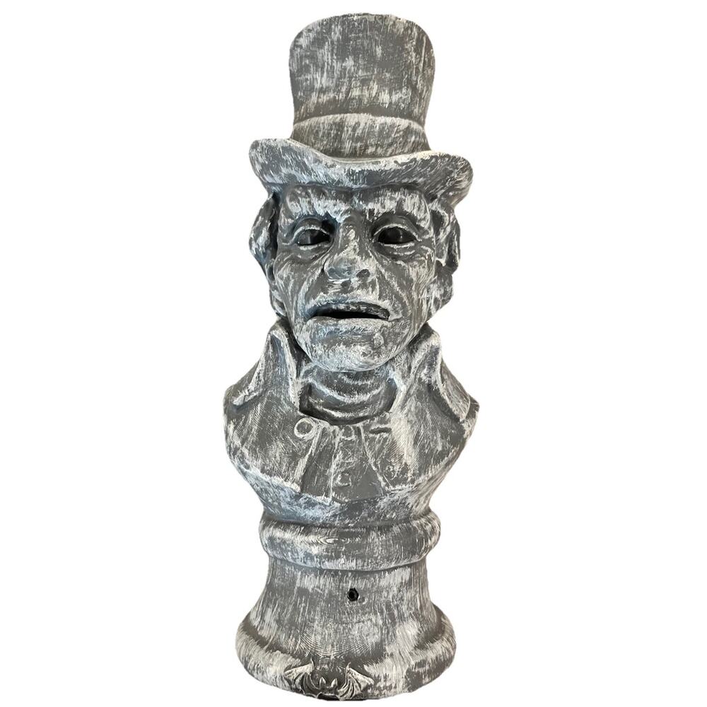Ghost Living Victorian Zombie Bust 12” Animated Halloween Decor Haunted Mansion
